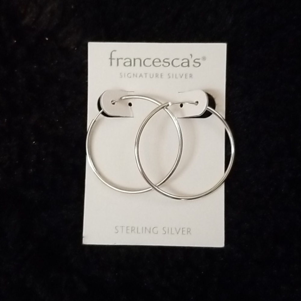 New Silver Hoops